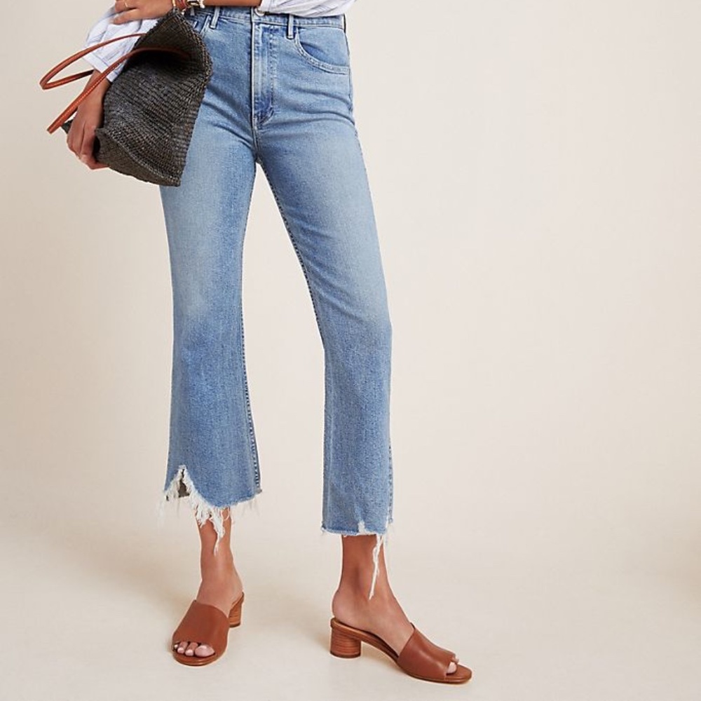 3x1 Easton High-Rise Cropped Flare Jeans Sz 27